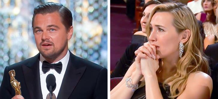 Leonardo DiCaprio és Kate Winslet Oscar
