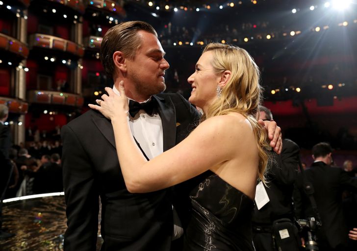 Leonardo DiCaprio és Kate Winslet Oscar2