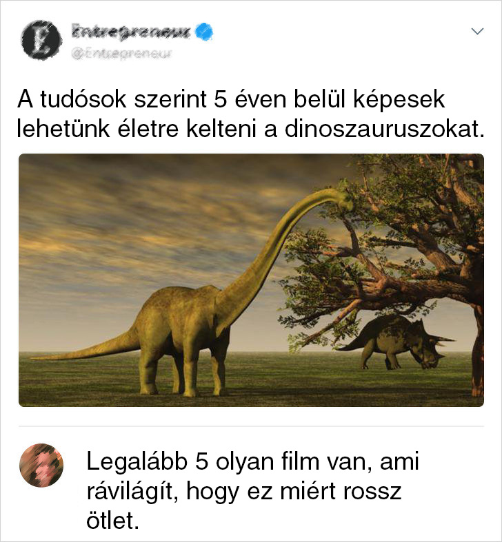 Dinoszaurusz eletre keltes