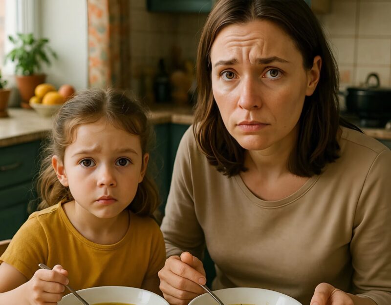 — Anya, ne edd meg ezt a levest, láttam, hogy apa tett bele valamit – ezek után a szavak után rémület fogott el, de aztán eszembe jutott a reggeli beszélgetésünk a férjemmel